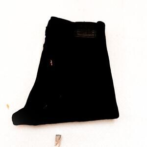 Levi's Wedgie Straight Classic Black Denim Jeans Button Fly Size 28 x 28